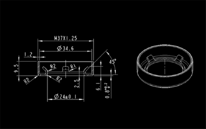 机械<hl>制图</hl>CAD二维三视零件工程装配施工艺立体流程专利模型设计