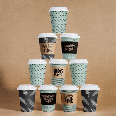 纸杯设计 食品饮料纸杯设计餐饮行业纸杯设计