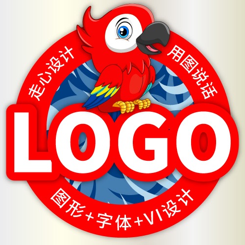 问经纬公司订制商标卡通英文徽标Logo标识VI规范系统设计