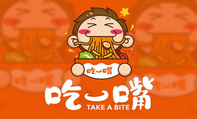 【狮动】休闲食品标志餐饮商标设计卡通LOGO形象小吃品牌标志