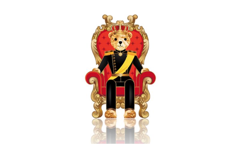 【狮动】家居家具商标熊手绘卡通IP形象<hl>吉祥物</hl>标志插画LOGO