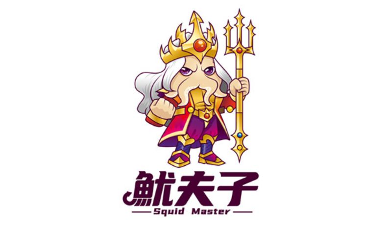 【狮动】海鲜烧烤餐饮商标卡通LOGO吉祥IP形象小吃品牌标志