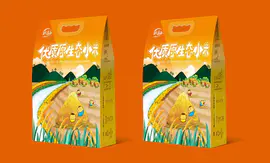 大米小米插画包装设计/食品饮料类包装