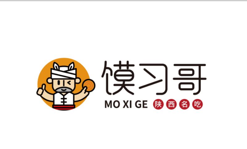 【馍习哥】餐饮企业公司品牌logo设计图文原创标志商标食品