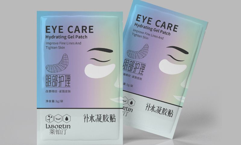 【沃斯品牌】莱铂汀眼膜护肤行业包装袋盒贴原创礼品盒配套设计