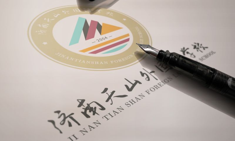 【沃斯品牌】济南天山培训学校教育行业logo设计原创商标标志