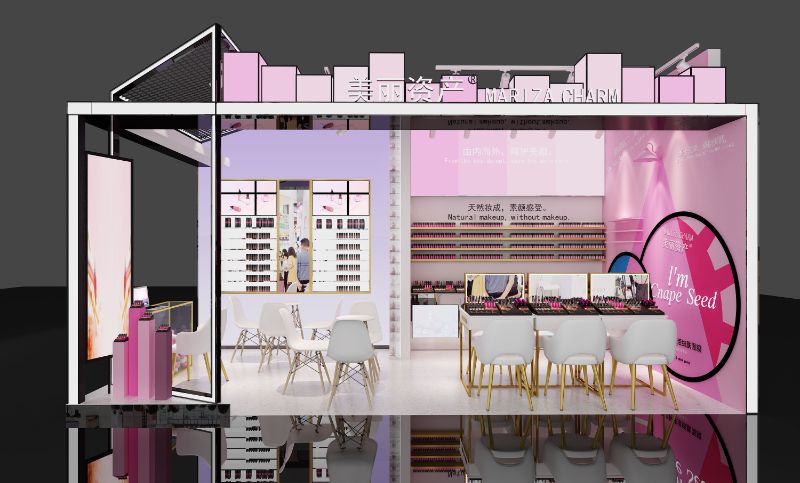 连锁店诺杯烧仙草奶茶店设计效果图空间设计烘焙店装修甜品店设计