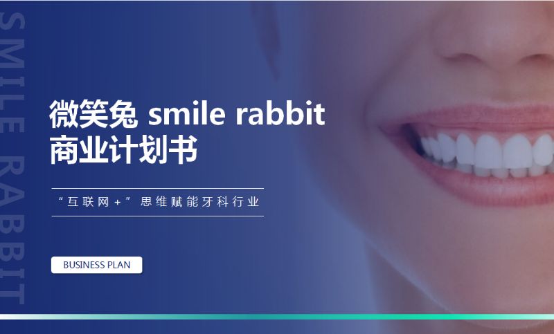 微笑兔 smile rabbit  商业计划书
