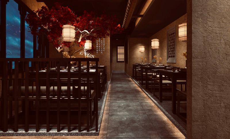 土菜馆中式餐饮餐厅空间装修设计