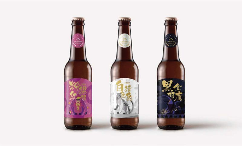 独角兽啤酒系列包装设计瓶贴设计