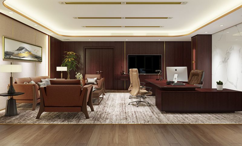 办公室-空间设计工作室会议室室内装修效果图公装施工图