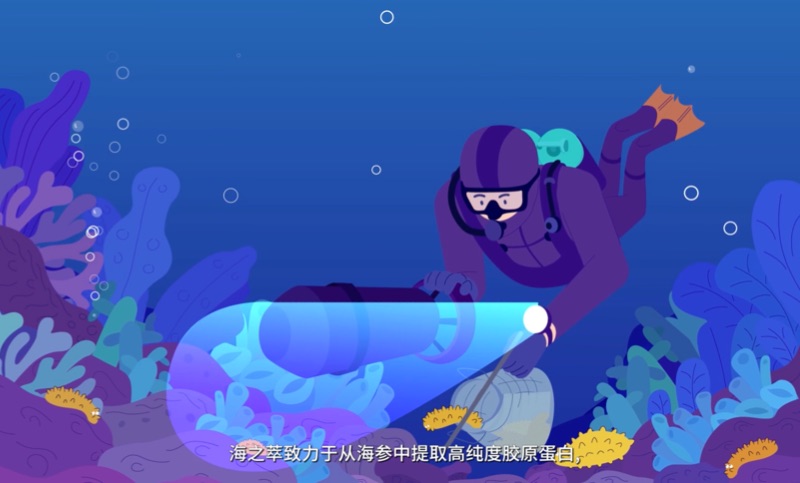【MG二维动画】海之萃生物科技公司科普宣传MG动画制作设计