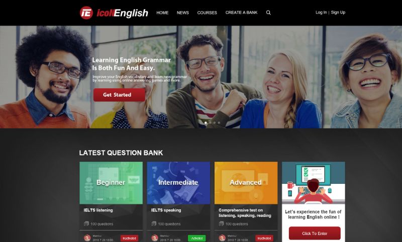 英语学习网站教育培训学习平台定制开发