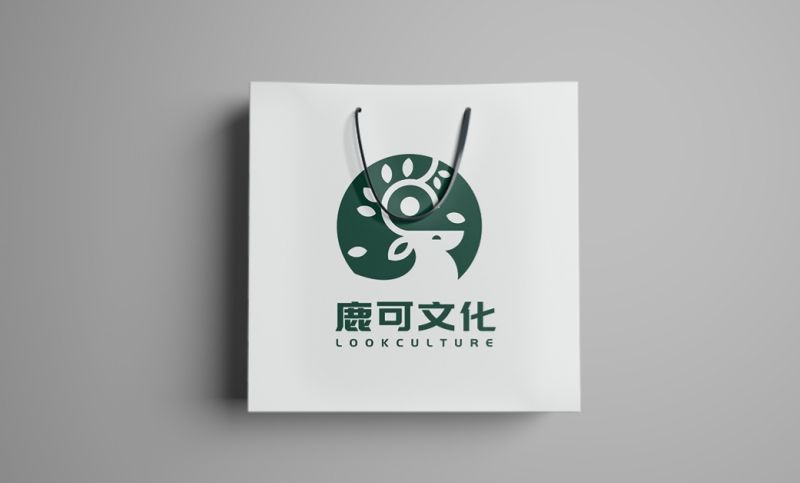 鹿可文化logo设计