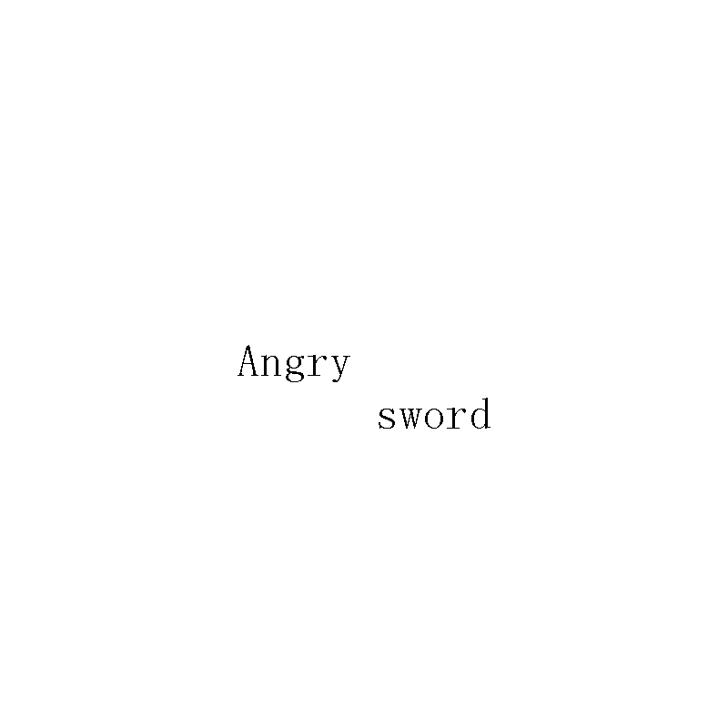 Angry sword