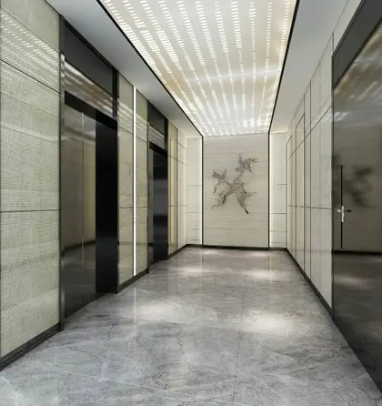 办公大厅 电梯厅 公共<hl>卫生间</hl>  电梯轿厢设计