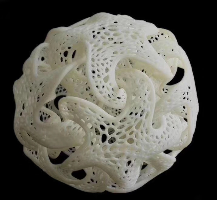 3D打印手板模型，白色光敏树脂