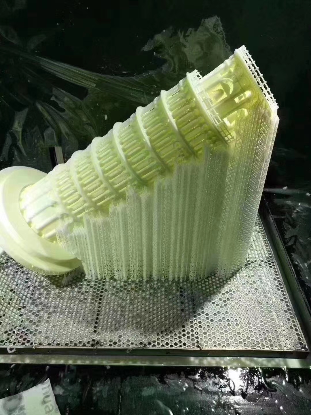 3D打印手板模型，白色光敏树脂