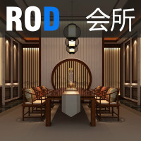 新中式禅意会所，餐厅室内设计，布局设计，室内设计