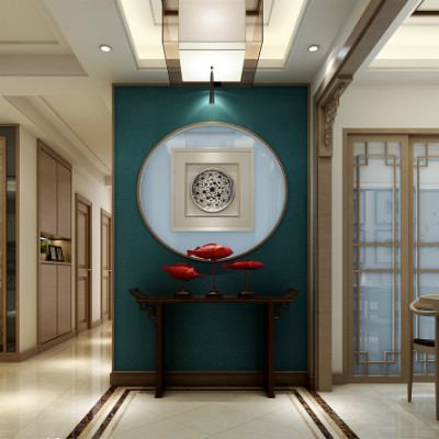 中式古典风格家装设计室内设计装饰装修设计全案施工图3D效果图
